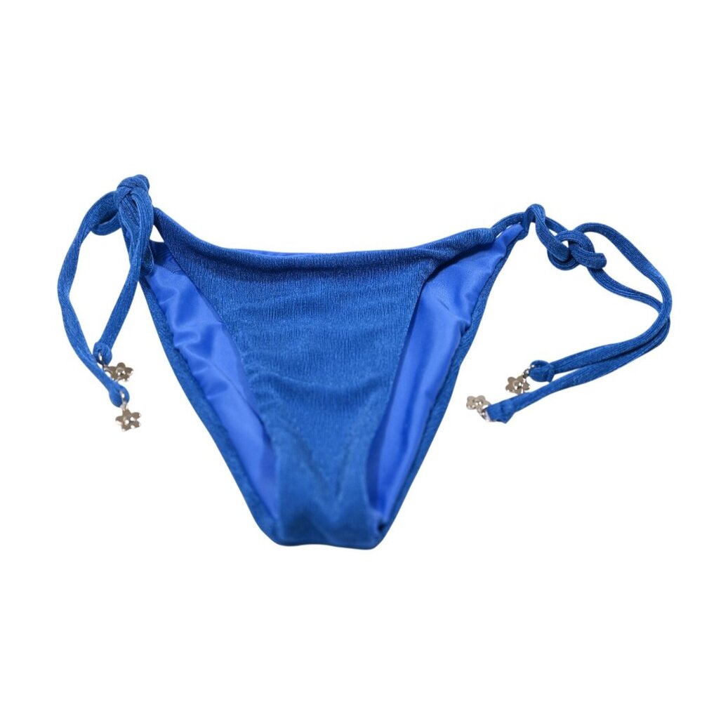 With Jean Bikini Bottoms in Blue